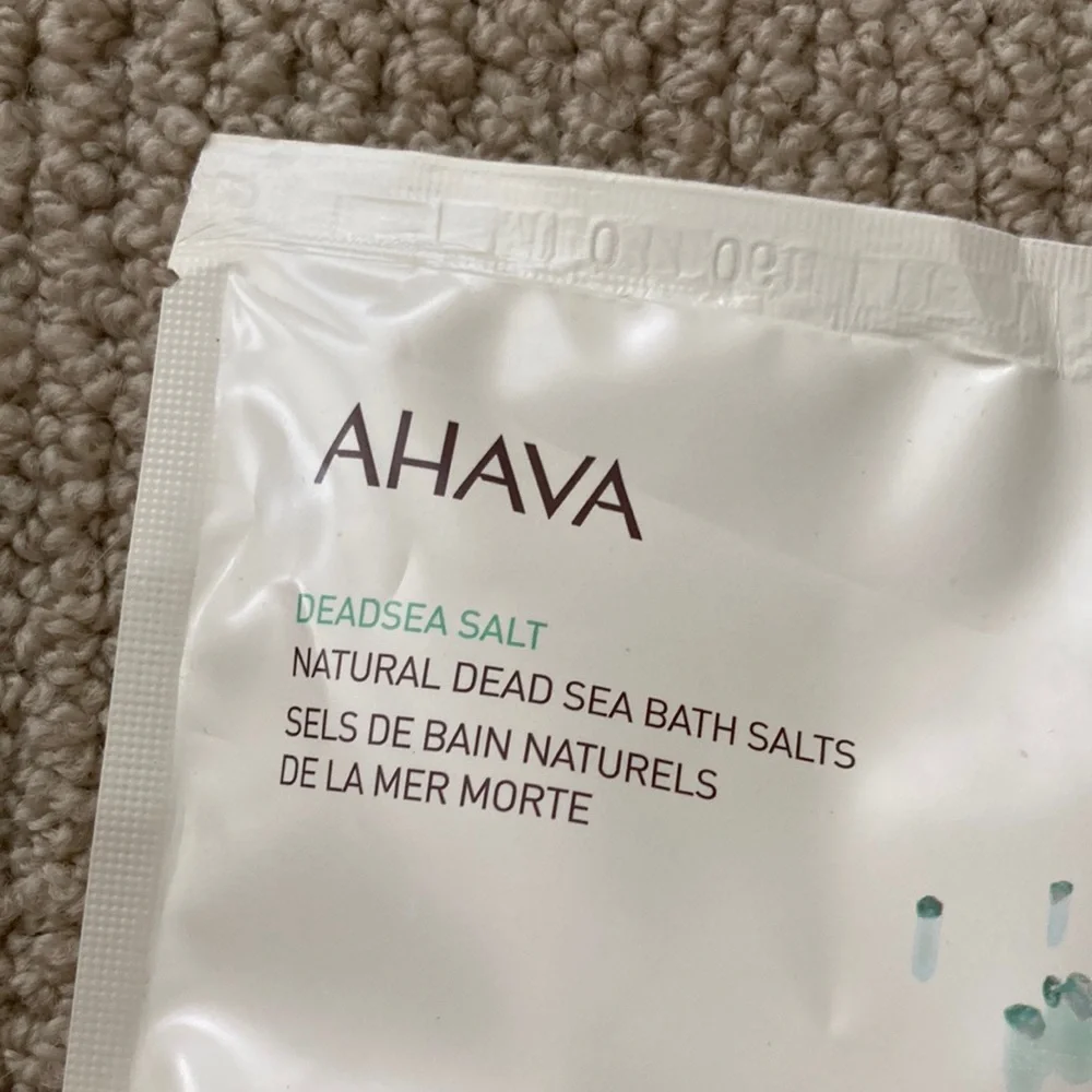 NEW AHAVA Dead Sea Bath Salts 11 Oz Full Size Soothe Skin Muscles Rejuvenate NIB